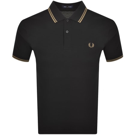 Fred Perry Twin Tipped Polo T Shirt Black | Mainline